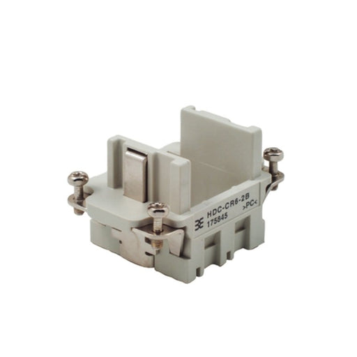 Weidmüller - Modulträgerrahmen für Industriesteckverbinder Buchsenrahmen HDC-CR6-2B GR f. 2 Module − 5 Stück