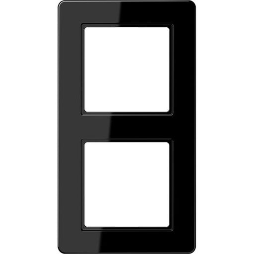 Jung - Abdeckrahmen Rahmen 2-fach AF 582 BF SW waage/senkrecht