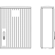 Elsta Mosdorfer - Gehäuse/Schaltschrank (leer) Kabelverteilerschrank A850 850-1DSMO#10031355 inkl. Montageplatte