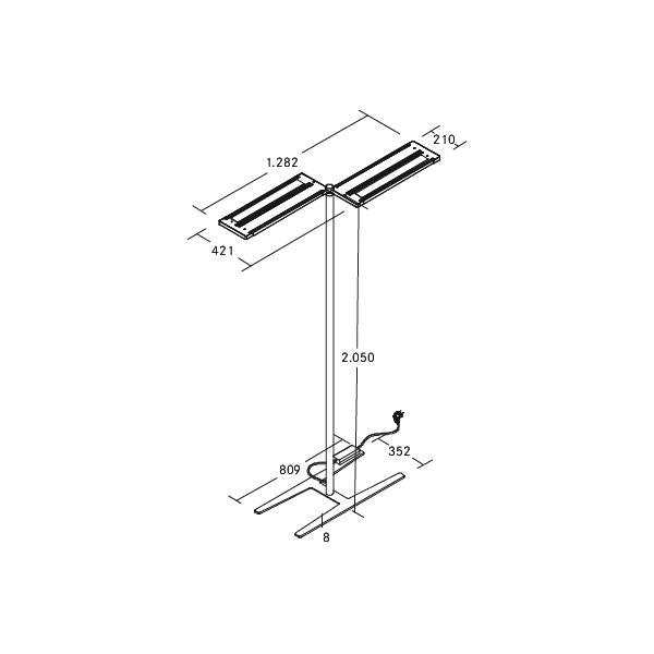 Brumberg Leuchten - Stehleuchte LED-Stehleuchte 77432174MS 4000K, dim