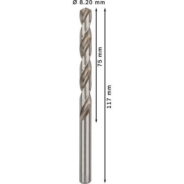 Bosch - Bohrer PRO Metal HSS-G 2608585509 Spiralbohrer 8,2 x
