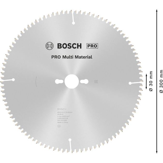 Bosch - Kreissägeblatt PRO Multi Material 2608640518 Kreissägeblatt 300 x