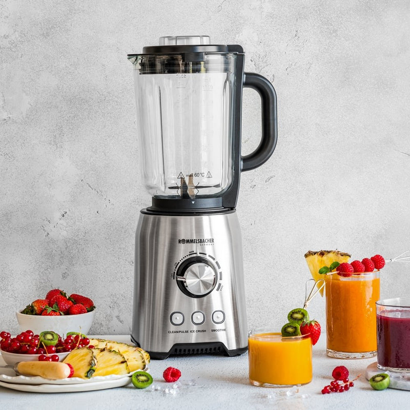 Rommelsbacher - Rühr-/Mixgerät Standmixer eds elektron. MX 1250 1200W, 1.75l Glas