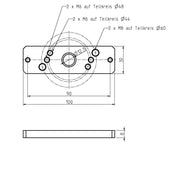 DELTA DORE - Zubehör/Ersatzteile für Tor-/Rollladenantriebe Antriebslager 4010-09 f.Antriebe m.Handk.