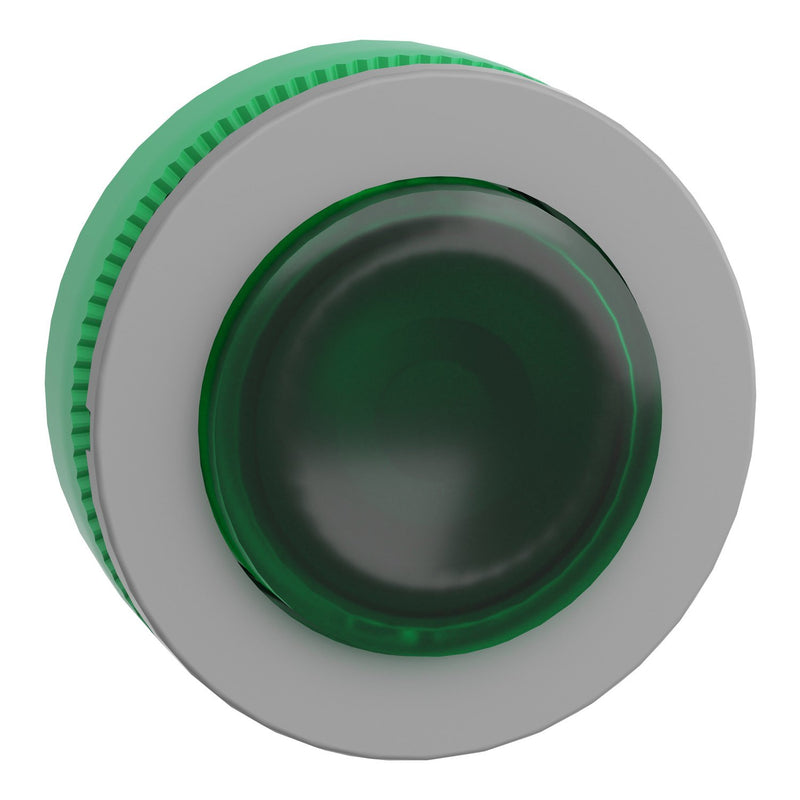 Schneider Electric - Frontelement für Drucktaster Leuchtdrucktaster ZB5FH33C0 grün, 30mm, in grau