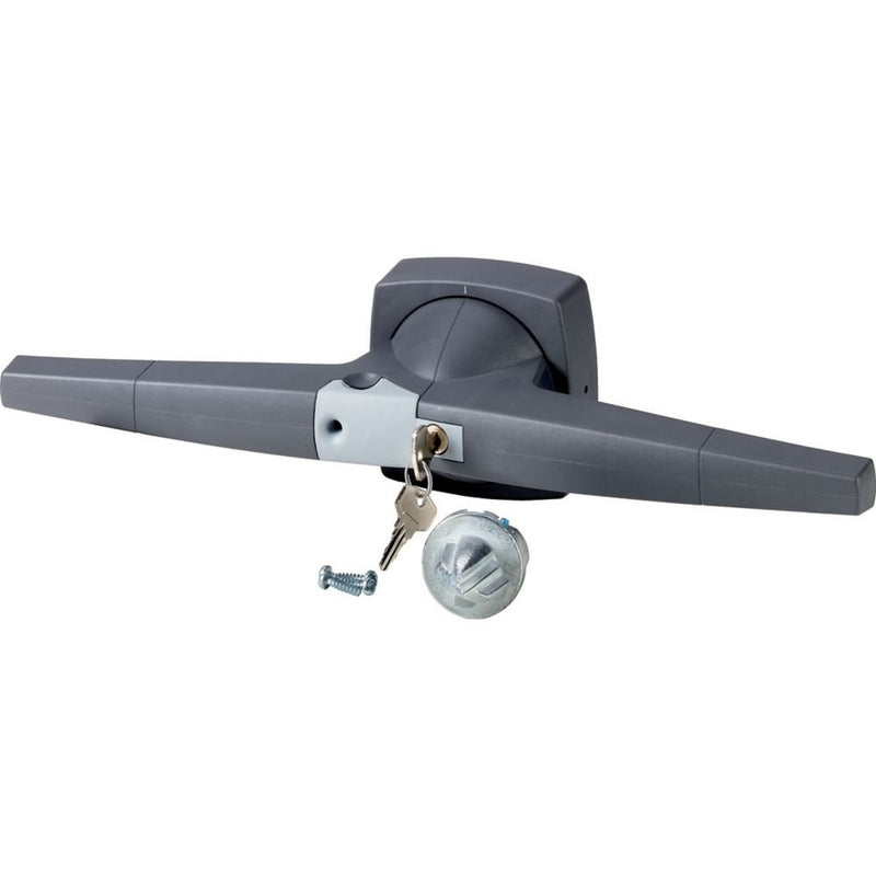 Eaton - Handgriff für Schaltgeräte Knebel 14mm K6 Türeinbau K6DG/C Zylinderschloss grau