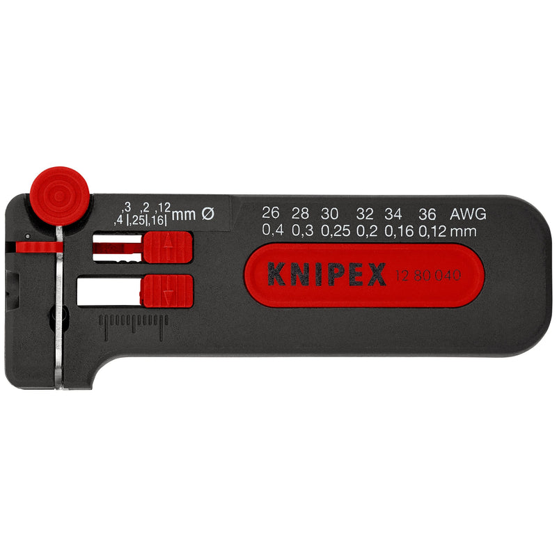 Knipex - Abisolier-/Abmantelwerkzeug Mini-Abisolierer 12 80 040 SB 100mm