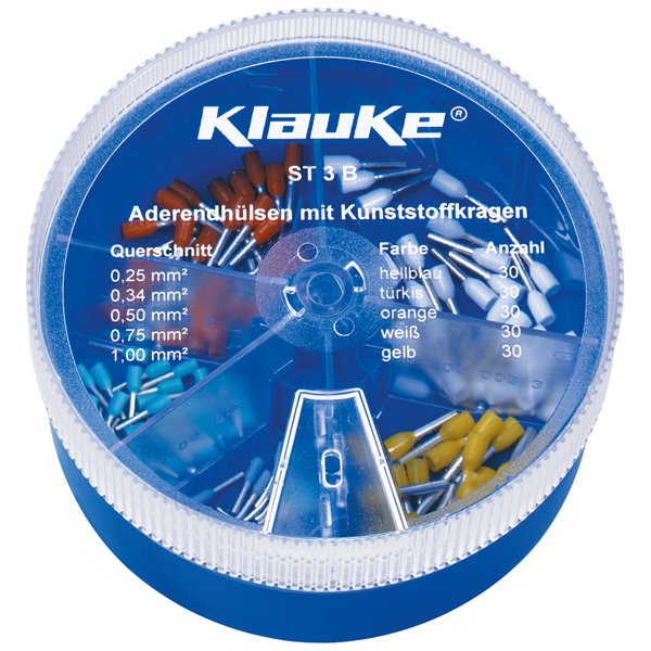 Klauke - Sortimentskasten für Anschluss- und Verbindungstechnik Streudose ST3L leer