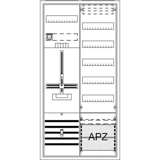 Striebel&John - Zähler-Komplettschrank Komplettschrank, AP DA27TB