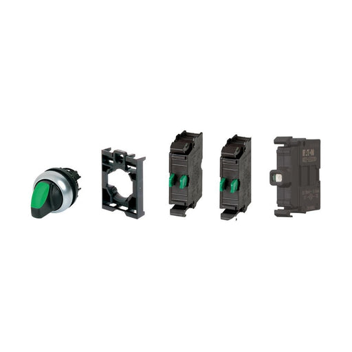 Eaton - Frontelement für Wahlschalter Leuchtwahltaste RMQ-Titan M22-WRLK3-#110925 rastend 2S grün