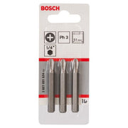 Bosch - Bit Schrauberbit Extra-Hart PH 2607001524 3, 51 mm, 3er-Pack