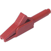 SKS Kontakttechnik - Zubehör/Ersatzteile für Prüf- und Messgeräte (Elektro) Abgreifklemme - 4mm MA 260 SH rot Sicherheitssystem − 50 Stück