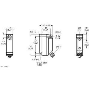 Turck - Induktiver Näherungsschalter Sensor BI5U-Q12-AN6X2-V1131 induktiv − 1 Stück