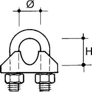 Niedax - Zubehör/Ersatzteile für Abspannseil EKLIPS-Band/Seilbf. CWG-4 − 10 Stück