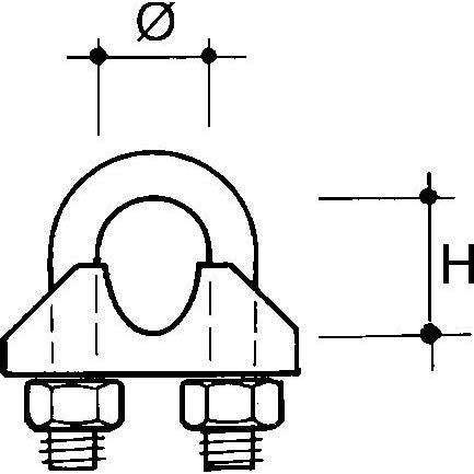 Niedax - Zubehör/Ersatzteile für Abspannseil EKLIPS-Band/Seilbf. CWG-4 − 10 Stück