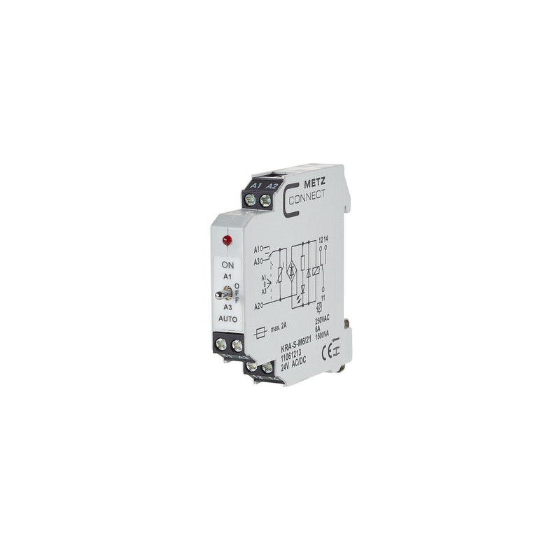 Metz Connect - Schaltrelais Koppelbaustein KRAS-M6/21 24AC/DC 1W