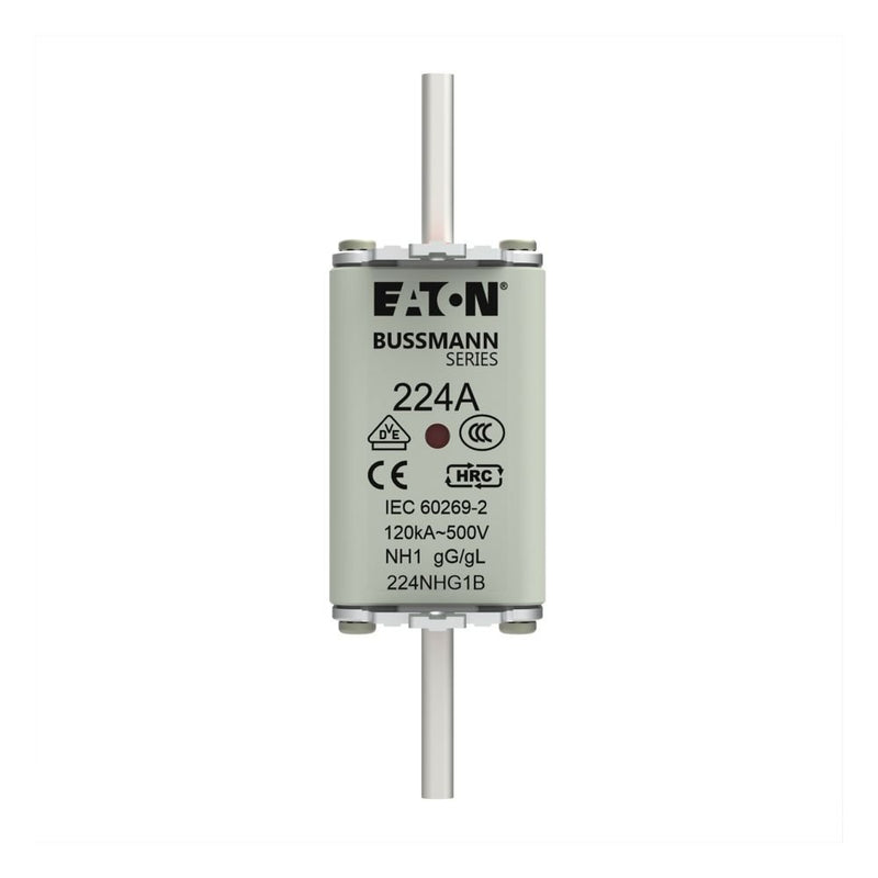 Eaton - Messersicherung Sicherungseinsatz Nieders. NH FUSE 22#224NHG1B 224A AC 500V 120kA − 3 Stück