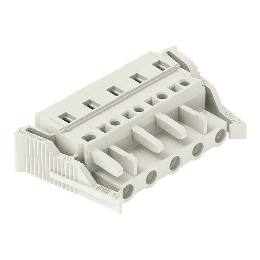 WAGO - Kabelsteckverbinder für Leiterplattensteckverbinder 1-Leiter-Federleiste 721-205/037-000 CAGECLAMP 2,5mm²,lgr − 50 Stück