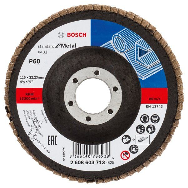 Bosch - Trenn-/Schleifscheibe Fächerschleifscheibe X431 2608603713 Standard for Metal