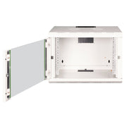 DIGITUS - Netzwerk-/Serverschrank 19" Wandschrank DN-19 07-U m. Glastür, RAL7035