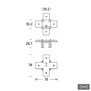 LTS Licht&Leuchten - Mechanisches Zubehör/Ersatzteile für Leuchten X-Verbinder NEOAXSS9517PST6ws weiß