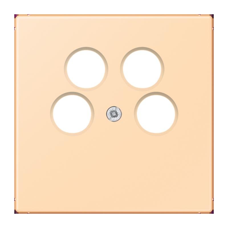 Jung - Einsatz/Abdeckung für Kommunikationstechnik Abdeckung für SAT-TV LC 990-4 SAT2 223 ocre (32060)