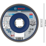 Bosch - Trenn-/Schleifscheibe PRO X571 2608621769 Fächerschleifscheibe