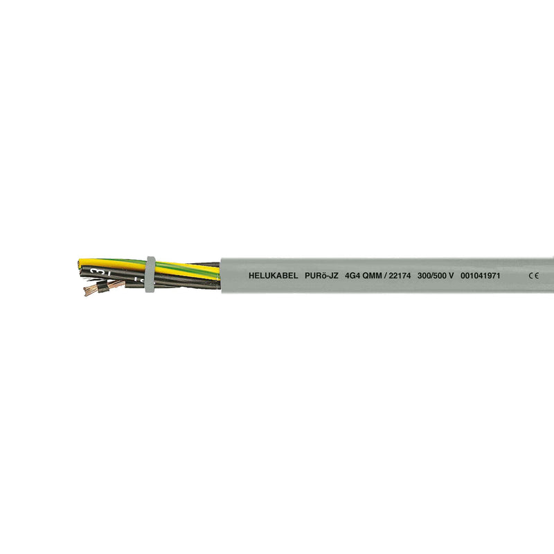 Klimaprime - Energiekabel < 1 kV, für ortsveränderlichen Einsatz HEL PURö-OZ 2x0,75 GR 100m PURö-OZ 2x0,75qmm GR Steuerleitung − 100 Meter