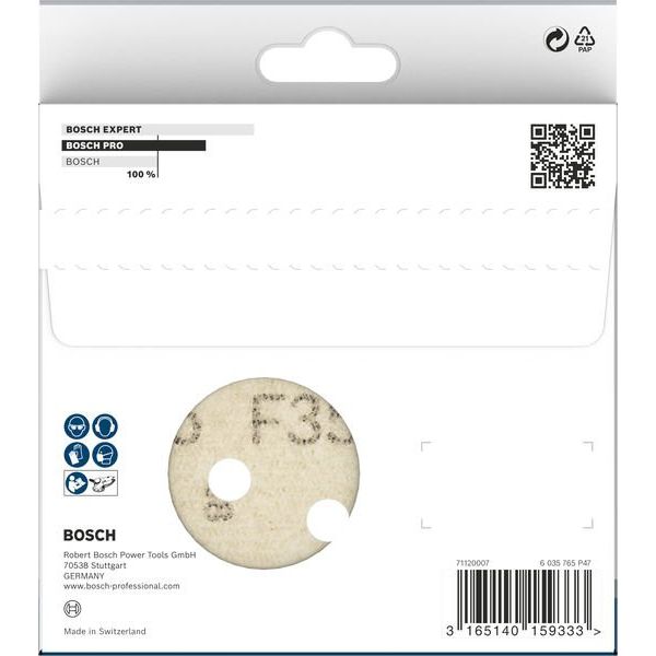Bosch - Schleifpapier/Schleifvlies PRO F355 Schleifblatt, 125 2608605115 mm, 80, 5-tlg