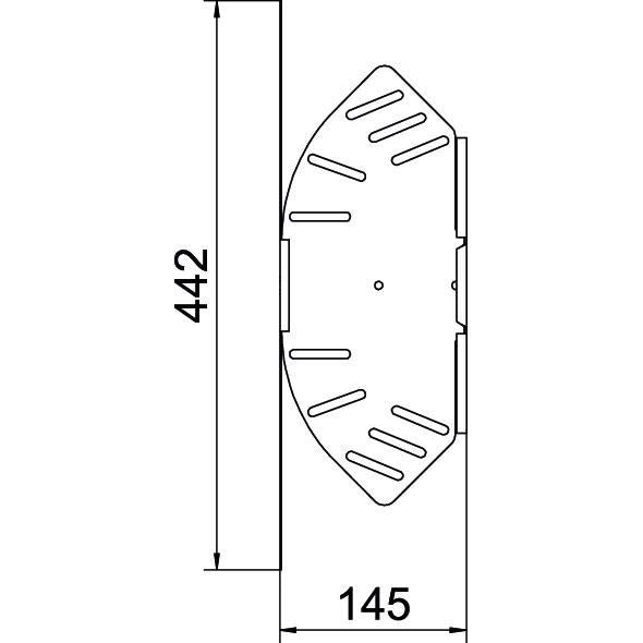 OBO Bettermann - Bogen für Kabelrinne Bogen, winkelverstellbar RB W 115 FT 110x150 tauchfeuerv