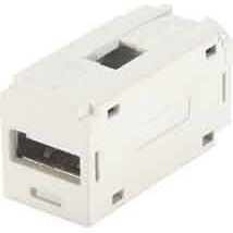 Panduit - Kommunikationstechnik-Adapter MINI-COM USB Modul 2.0 CMUSBAAIW cremeweiss