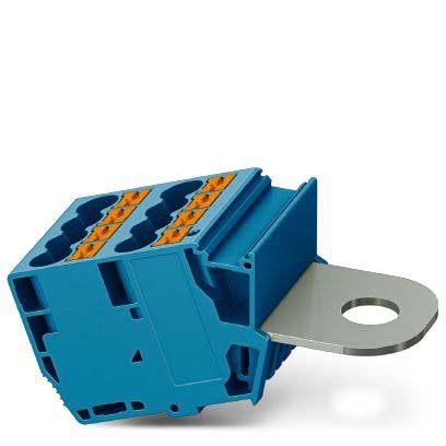 Phoenix Contact - Durchgangs-Reihenklemme Abgriffklemme AGK PT 8X6/M10 BU − 10 Stück