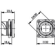 Telegärtner - Zubehör/Ersatzteile für modulares Anschlusssystem STX V1 Flansch 100022892