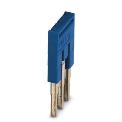 Phoenix Contact - Querverbinder/Brücker für Reihenklemme Steckbrücke FBS 3-4 BU 3-polig, blau − 50 Stück