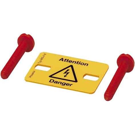 Phoenix Contact - Warn-/Hinweisschild Warnschild WS 4- 5 − 10 Stück
