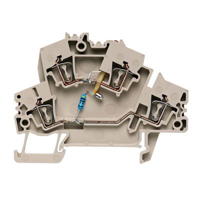 Weidmüller - Bauelement-Reihenklemme Klemme ZDK 2.5-2/LD 24VUC Federanschl.,2.5mm² − 50 Stück