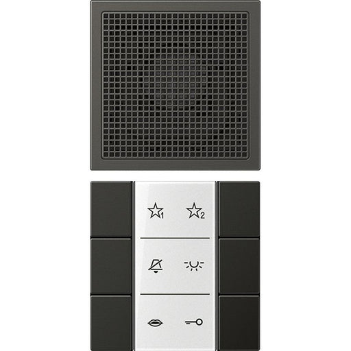 Jung - Innenstation für Türkommunikation Audio-Innenstation SI AI AL 6 AN m.Beschriftungsfeld − 1 Stück by Jung
