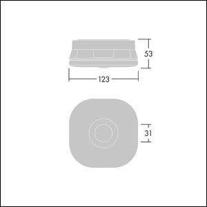 Thorn - Sicherheitsleuchte LED-Notlichtleuchte VoyagerFITMSCE3NMWH