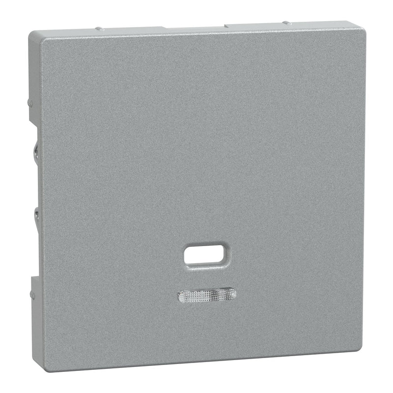 Merten - Abdeckung/Bedienelement für Installationsschalterprogramme Zentralplatte Zugsch.alu MEG3380-0460 Kontrollfenster