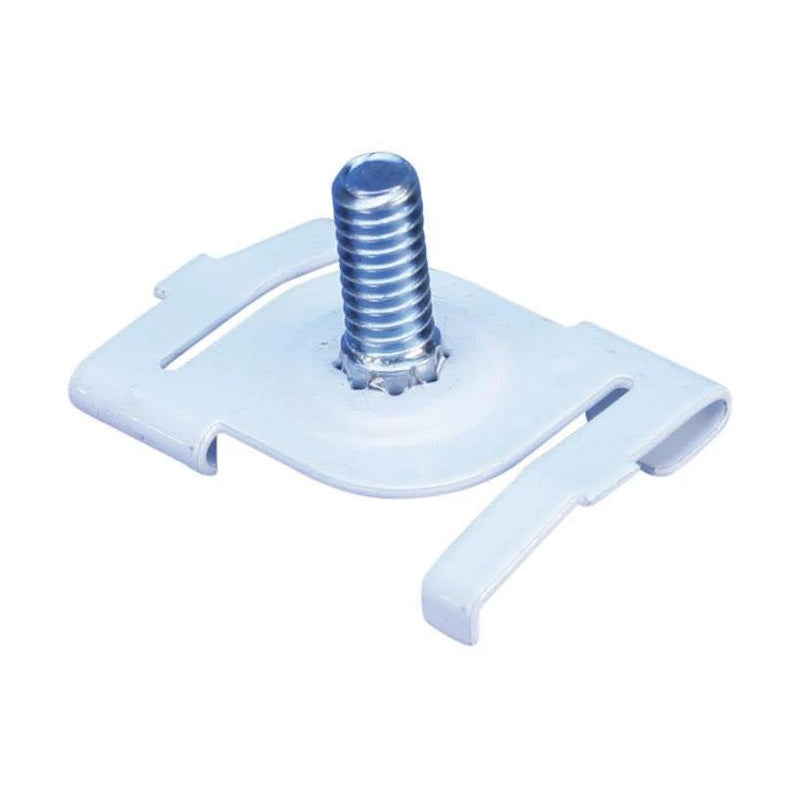 Erico - Befestigungsklammer Drehklipp mit Gewindestift 4G16M16WH 4G16 24mm M6 ws − 100 Stück