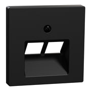 Merten - Einsatz/Abdeckung für Kommunikationstechnik Zentralplatte 2f sw matt MEG4522-0403 f. UAE-Einsatz