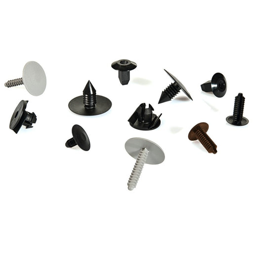 HellermannTyton - Befestigungsschelle für Kabel/Rohre Stecker für Blechstärke 2 151-00401(2000) schlagzäh, schwarz − 2000 Stück