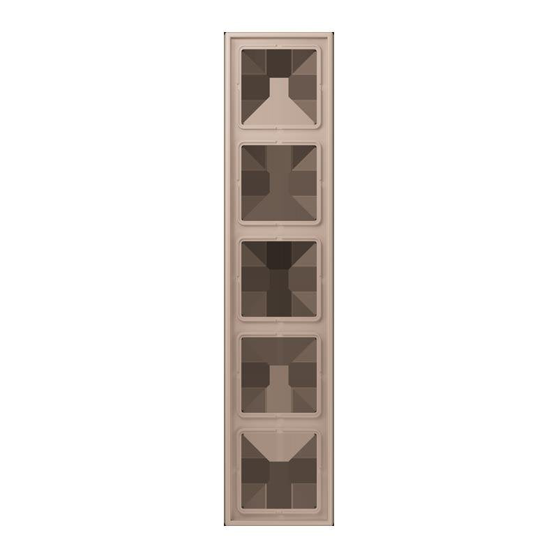 Jung - Abdeckrahmen Rahmen 5-fach LC 985 240 ombre brulee claire