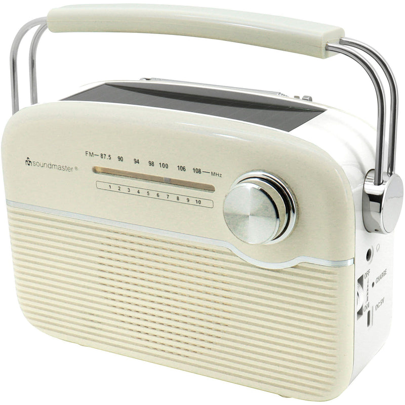 Soundmaster - Radio UKW-Radio m. Solarpanel TR480BE beige − 2 Stück