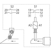 Schmersal - Positionsschalter mit Zuhaltung Sicherheitszuhaltung AZM 415-11/11ZPK14H 24V AC/DC