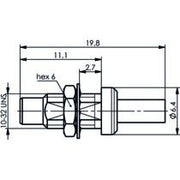 Telegärtner - Koax-Steckverbinder SMC-Kabeleinbaustecker 100024901 cr/cr,RG178B/U,196AU − 5 Stück