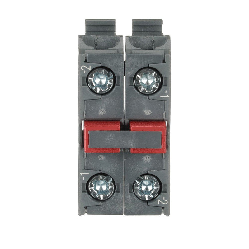 ABB Stotz S&J - Hilfsschalterblock Doppelkontaktblock MCB-02B f.rückw. Befestigung
