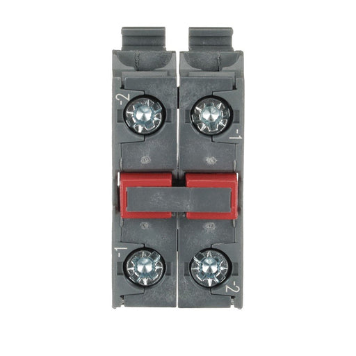 ABB Stotz S&J - Hilfsschalterblock Doppelkontaktblock MCB-02B f.rückw. Befestigung