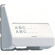 Jung - Einsatz/Abdeckung für Kommunikationstechnik Datenanschlussgehäuse aws CD 554 WW Schriftfeld 23x59mm