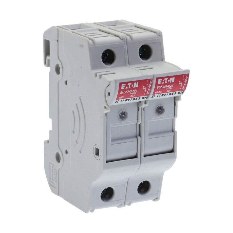 Eaton - Halter für zylindrische Sicherung Sicherungshalter Niedersp. 2P 10X38MF#CHM2DIU 32A AC 690V 2polig − 6 Stück
